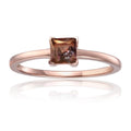 Alexandrite Square Solitaire Ring by Fine Color Jewels