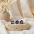 Alexandrite Three Stone Ring by Fine Color Jewels
