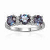 Alexandrite Three Stone Ring