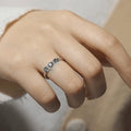 Alexandrite Three Stone Ring by Fine Color Jewels
