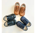 Alfie Lace-up Dress Shoe for Kids, Wide Toe Box by ozznekshoes