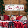 All I Want For Christmas Is You Sign III by Tailored Canvases