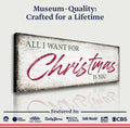 All I Want For Christmas Is You Sign III by Tailored Canvases