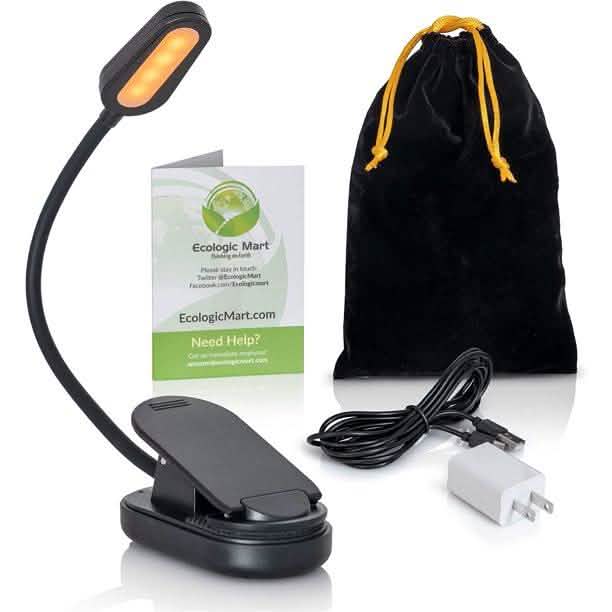 All in One Book Light Gift Set- 1600K Soft Strain-Free Reading Light by DailySale