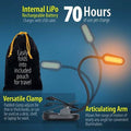 All in One Book Light Gift Set- 1600K Soft Strain-Free Reading Light by DailySale