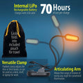 All in One Rechargeable Book Light Kit by DailySale