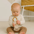 all-in-one toy | macrame mesh & bead by Finn + Emma