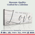 All You Need Is Love Sign IV by Tailored Canvases