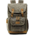 Allacki Waterproof Shock-Resistant Canvas Camera Bag Retro Style Travel Backpack by DailySale