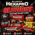 AllMax Hexapro Protein Bar 54g, 12 Single Bars by PoorBoySupplements.com