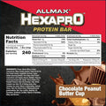 AllMax Hexapro Protein Bar 54g, 12 Single Bars by PoorBoySupplements.com