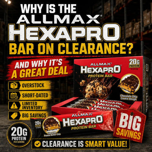 Allmax Hexapro Protein Bar, Box of 12 by PoorBoySupplements.com