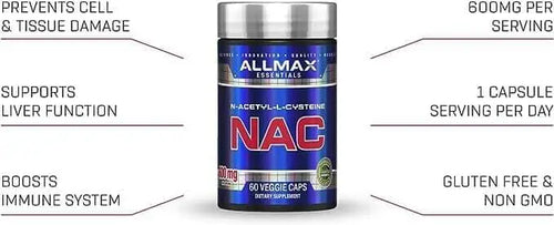 Allmax NAC (Immune Support), 60 Veggie Caps by PoorBoySupplements.com