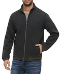 Alloway Quilted Full Zip Jacket - Charcoal by Boutique 23