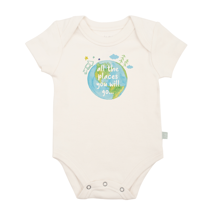 graphic bodysuit | places you will go by Finn + Emma