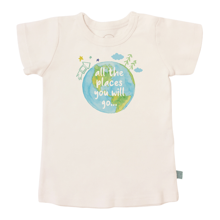 graphic tee | places you will go by Finn + Emma