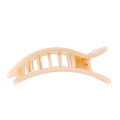 Almond Beige Large Flat Rectangle Hair Clip by TELETIES