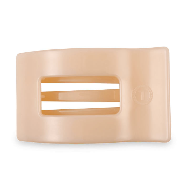 Almond Beige Large Flat Rectangle Hair Clip by TELETIES