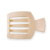 Almond Beige Large Flat Square Hair Clip