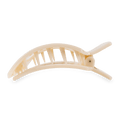 Almond Beige Large Flat Square Hair Clip by TELETIES