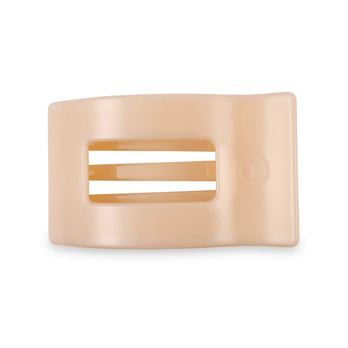 Almond Beige Medium Flat Rectangle Hair Clip by TELETIES