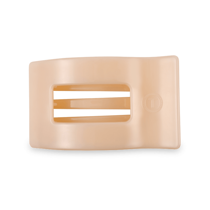 Almond Beige Medium Flat Rectangle Hair Clip by TELETIES