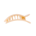 Almond Beige Medium Flat Rectangle Hair Clip by TELETIES