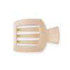 Almond Beige Medium Flat Square Hair Clip