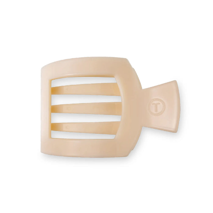 Almond Beige Medium Flat Square Hair Clip by TELETIES