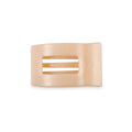 Almond Beige Small Flat Rectangle Hair Clip by TELETIES