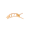 Almond Beige Small Flat Rectangle Hair Clip by TELETIES