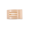 Almond Beige Small Flat Rectangle Hair Clip