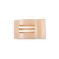 Almond Beige Small Flat Rectangle Hair Clip by TELETIES