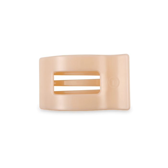 Almond Beige Small Flat Rectangle Hair Clip by TELETIES