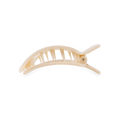 Almond Beige Small Flat Square Hair Clip by TELETIES