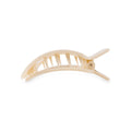 Almond Beige Small Flat Square Hair Clip by TELETIES