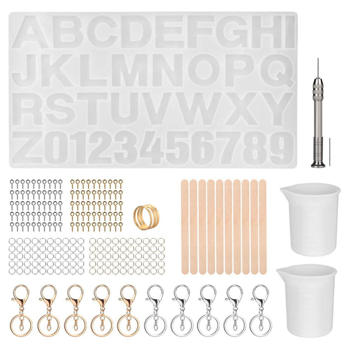 Alphabet Number Silicone Set DIY Casting Mold Jewelry Making Craft by DailySale