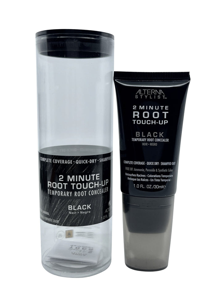 Alterna 2 Minute Root Touch-Up Temporary Root Concealer, Black, 1 oz