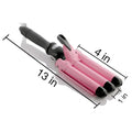 Alure Three Barrel Curling Iron Wand with LCD Temperature Display by DailySale