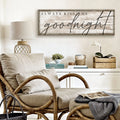 Always Kiss Me Goodnight Bedroom Sign II by Tailored Canvases