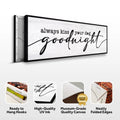 Always Kiss Your Dog Goodnight Sign II by Tailored Canvases
