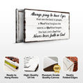 Always Pray To Have Eyes Sign II by Tailored Canvases
