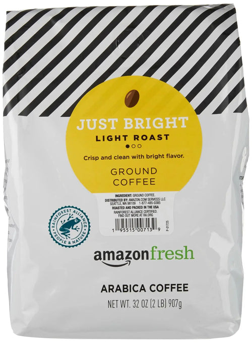 Amazon Fresh Just Bright Ground Coffee Light Roast 32 Oz - Ground Coffee