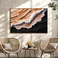 Amber Ocean Waves Wall Art by Tailored Canvases
