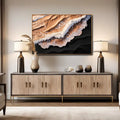 Amber Ocean Waves Wall Art by Tailored Canvases