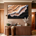Amber Ocean Waves Wall Art by Tailored Canvases