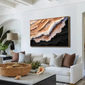 Amber Ocean Waves Wall Art by Tailored Canvases