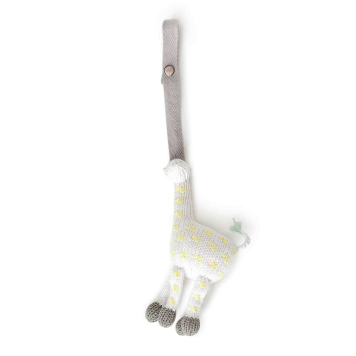 knit stroller toy | amelia the giraffe by Finn + Emma