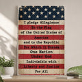 America Pledge Allegiance Sign by Tailored Canvases