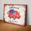 America The Beautiful Sign II by Tailored Canvases